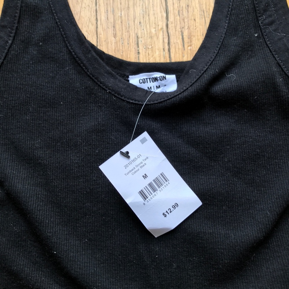 Black Ribbed Tank - Picture 3 of 3